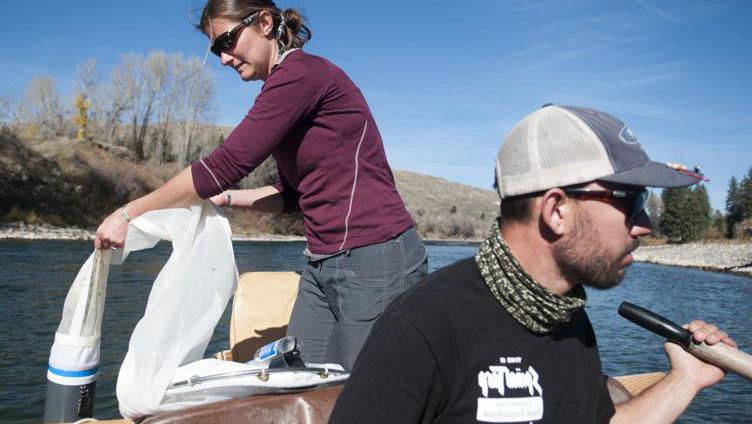 CWC faculty member Kirsten Kapp and research assistant Greg Van Gilder